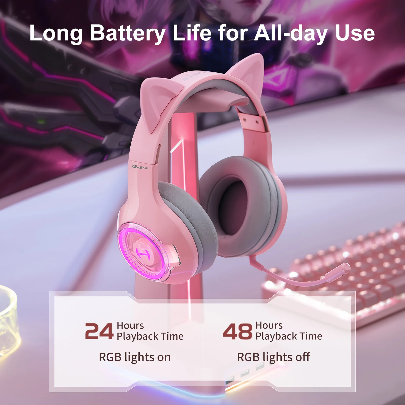 G4BT Wireless Low Latency Gaming Headset - Image 4